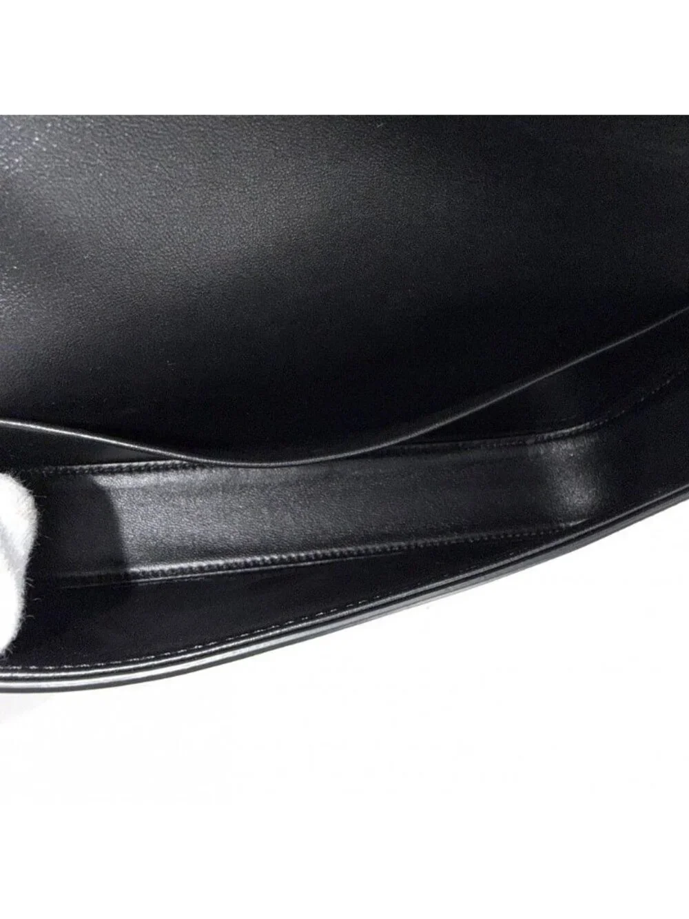 Celine Shoulder Bag Triomphe Claude Leather Black Gold